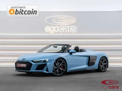 Usado Audi R8 Spyder 570 CV (419 kW) 2020 Azul Descapotable