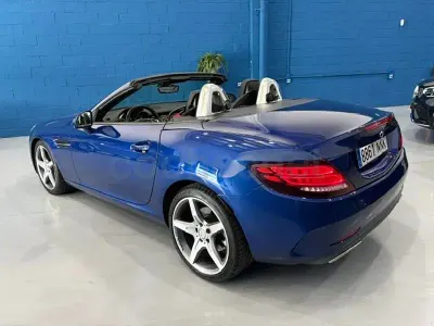 Usado Mercedes SLC200 184 CV (135 kW) 2017 Azul Descapotable