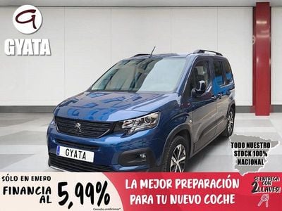 Azul Usado 2022 Peugeot e-Rifter GT Monovolumen | 21.990 € (Precio justo)
