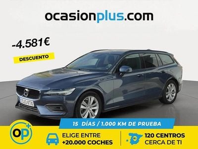 Usado Volvo V60 Momentum 190 CV (139 kW) 2019 Azul Familiar