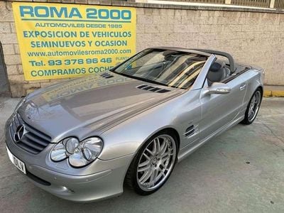 Usado Mercedes SL500 310 CV (228 kW) 2001 Gris / plata Descapotable