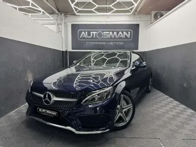 Używany Mercedes C200 184 KM (135 kW) 2018 Niebieski Kabriolet