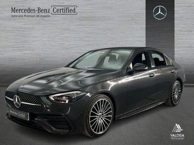 Usado Mercedes C200 AMG line 163 CV (119 kW) 2022 Gris Berlina