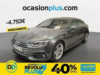 Usado Audi A5 Sport 190 CV (139 kW) 2018 Gris Berlina