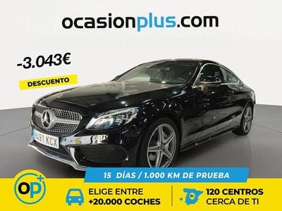 Usado Mercedes C220 AMG 170 CV (125 kW) 2017 Negro Coupe
