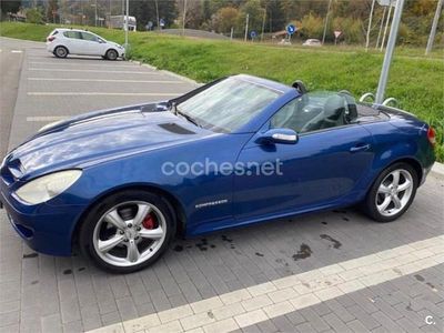 Usado Mercedes SLK200 163 CV (119 kW) 2004 Azul Descapotable