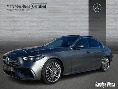 Gris selenita Usado 2022 Mercedes C220 AMG line | 40.500 € (Precio justo)