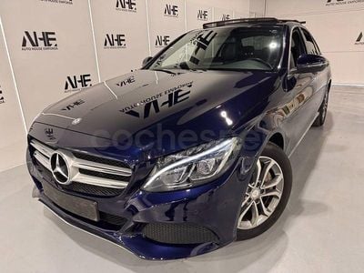 Usado Mercedes C350e Avantgarde 279 CV (205 kW) 2015 Azul Berlina