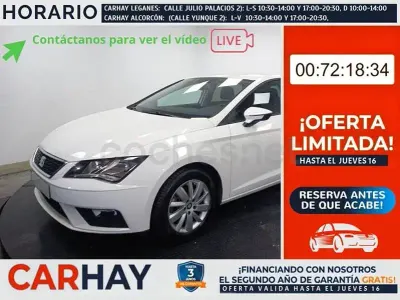 Usado Seat Leon Reference 110 CV (80 kW) 2018 Blanco Berlina