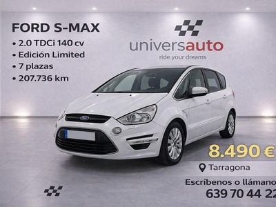 Usado Ford S-MAX Limited 140 CV (102 kW) 2014 Blanco Monovolumen