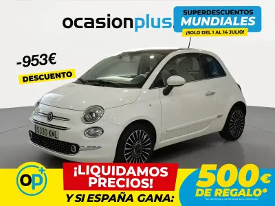 Usado Fiat 500 Lounge 69 CV (50 kW) 2018 Blanco Utilitario