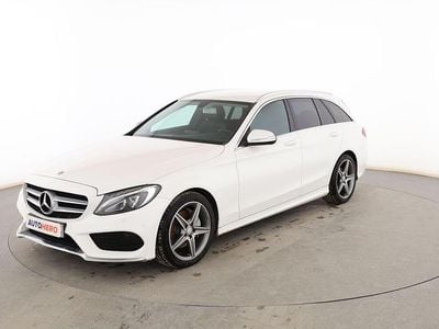 Käytetty Mercedes C220 AMG line 170 HP (125 kW) 2015 Valkoinen Farmari