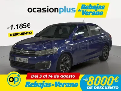 Usado Citroën C-Elysee I Shine 100 CV (73 kW) 2017 Azul Berlina