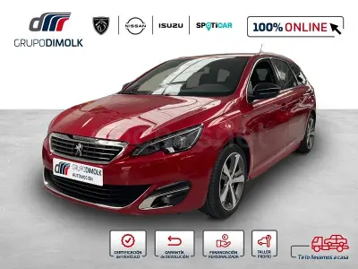 Usado Peugeot 308 SW GT-line 130 CV (95 kW) 2016 Rojo Familiar