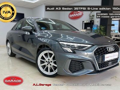 Usado Audi A3 S-Line 150 CV (110 kW) 2021 Gris / plata Berlina