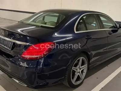 Usado Mercedes C220 Avantgarde 170 CV (125 kW) 2016 Azul Berlina