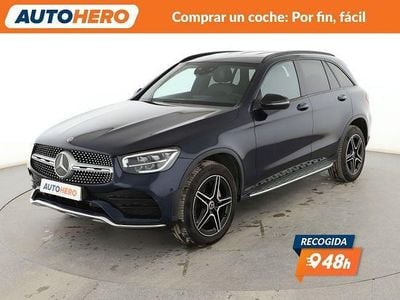 Usado Mercedes GLC300e AMG line 306 CV (225 kW) 2021 Azul SUV