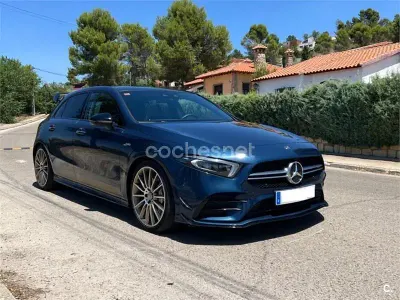 Usado Mercedes A35 AMG 306 CV (225 kW) 2019 Azul Berlina