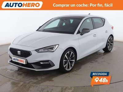 Usado Seat Leon FR 150 CV (110 kW) 2021 Blanco Berlina