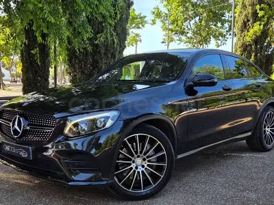 Usado Mercedes GLC220 AMG line 170 CV (125 kW) 2016 Negro SUV
