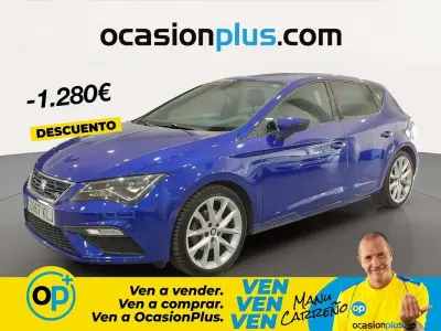 Usado Seat Leon FR 150 CV (110 kW) 2018 Azul Utilitario