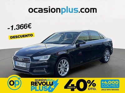 Usado Audi A4 S-Line 122 CV (89 kW) 2017 Negro Berlina