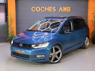 Usado VW Touran Sport 150 CV (110 kW) 2016 Azul Monovolumen