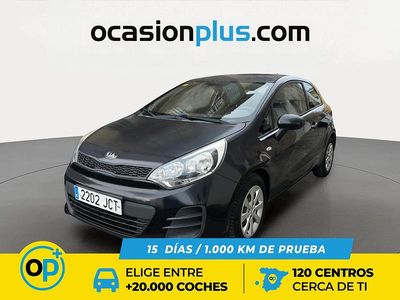 Usado Kia Rio 84 CV (61 kW) 2015 Negro Utilitario