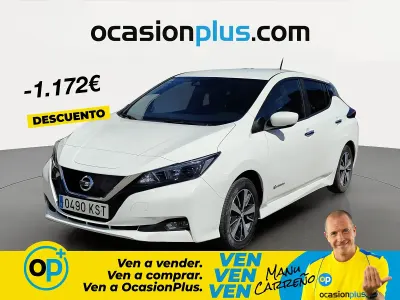 Usado Nissan Leaf Acenta 110 kW (150 CV) 2019 Blanco Utilitario