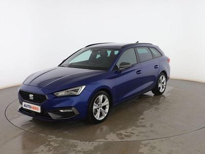 Azul Usado 2020 Seat Leon FR Familiar | 21.499 € (Precio justo)
