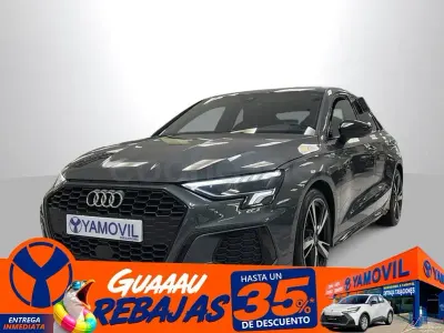 Usado Audi A3 S-Line 150 CV (110 kW) 2021 Gris / plata Berlina