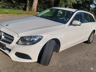 Usado Mercedes C200 136 CV (100 kW) 2014 Blanco Familiar
