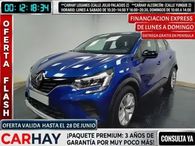 Usado Renault Captur Intens 91 CV (66 kW) 2022 Azul SUV