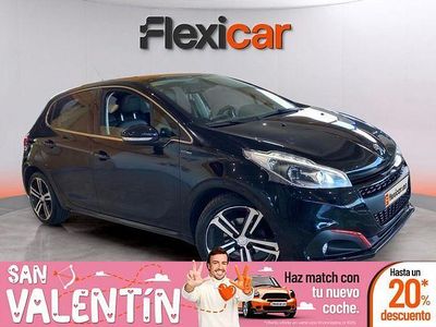 Usado Peugeot 208 GT-line 110 CV (80 kW) 2018 Negro Utilitario