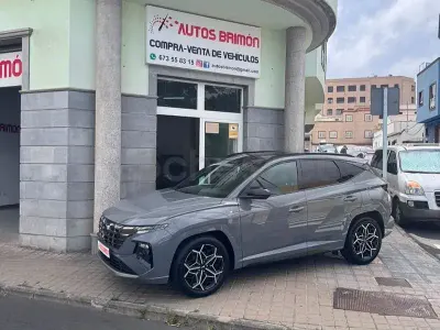 Usado Hyundai Tucson N Line 150 CV (110 kW) 2022 Gris / plata SUV