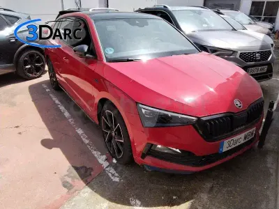 Usado Skoda Scala Monte Carlo 110 CV (80 kW) 2022 Rojo Utilitario