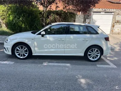 Usado Audi A3 S-Line 110 CV (80 kW) 2014 Blanco Berlina