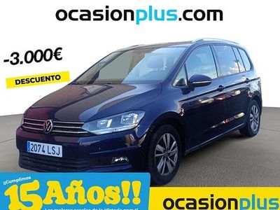 Azul Usado 2021 VW Touran Advance Monovolumen | 29.537 € (Precio justo)