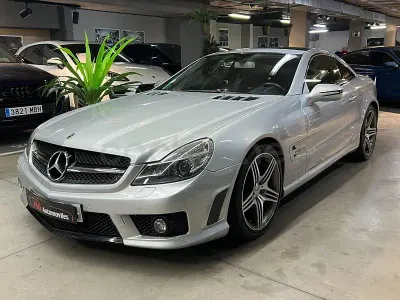 Usado Mercedes SL63 AMG AMG 525 CV (386 kW) 2008 Gris / plata Descapotable