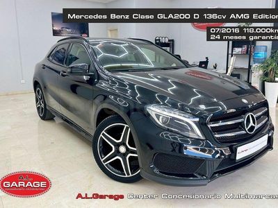 Käytetty Mercedes GLA200 AMG line 136 HP (100 kW) 2016 Musta Katumaasturi