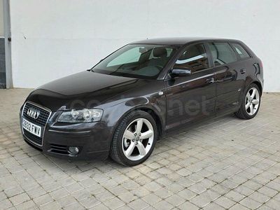 Usado Audi A3 Ambition 140 CV (102 kW) 2007 Negro Utilitario