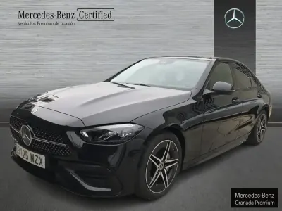 Usado Mercedes C220 AMG line 200 CV (147 kW) 2025 Negro Berlina
