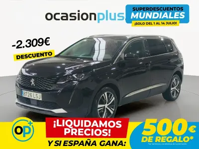 Usado Peugeot 5008 Allure 130 CV (95 kW) 2021 Negro SUV