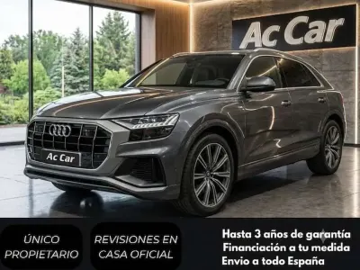 Usado Audi Q8 S-line plus 286 CV (210 kW) 2022 Gris SUV