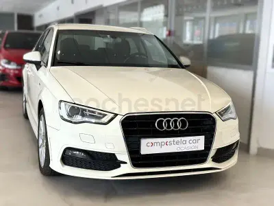 Usado Audi A3 S-Line 110 CV (80 kW) 2014 Blanco Berlina