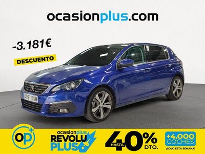 Usado Peugeot 308 Allure 120 CV (88 kW) 2018 Azul Berlina