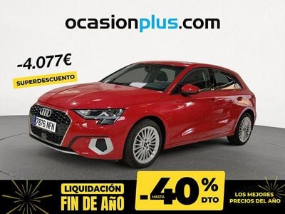 Rojo Usado 2023 Audi A3 Advanced Plus Berlina | 23.500 € (Buen precio)