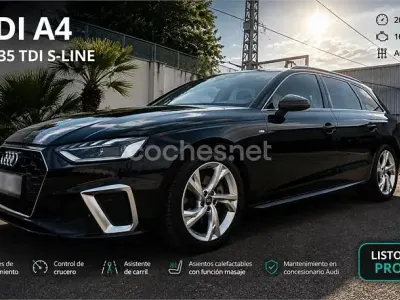 Usado Audi A4 S-Line 163 CV (119 kW) 2021 Negro Familiar