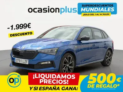 Usado Skoda Scala Monte Carlo 150 CV (110 kW) 2022 Azul Utilitario