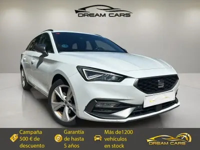 Usado Seat Leon FR 150 CV (110 kW) 2021 Blanco Familiar